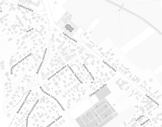 Mapa z adresem organizacji