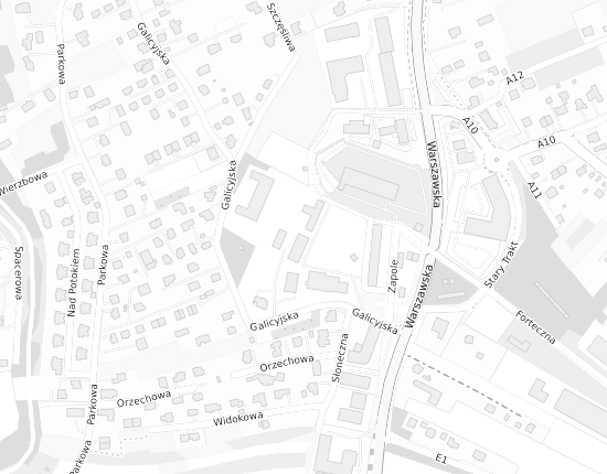 Mapa z adresem organizacji