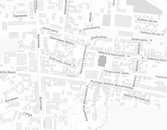Mapa z adresem organizacji