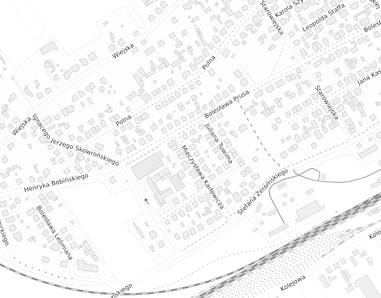 Mapa z adresem organizacji