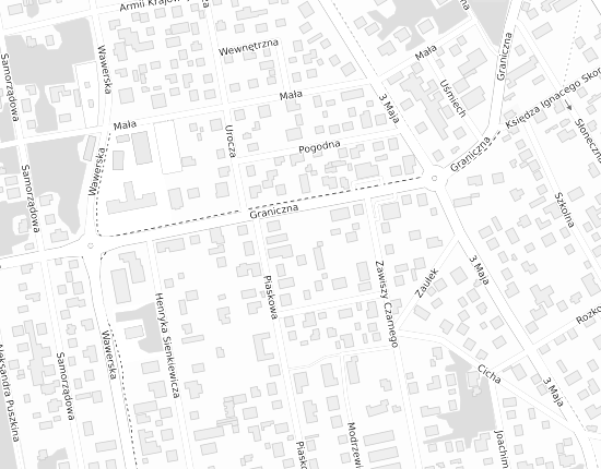 Mapa z adresem organizacji