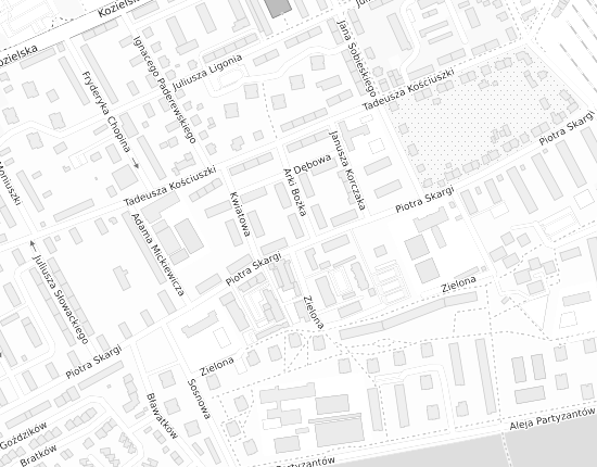 Mapa z adresem organizacji