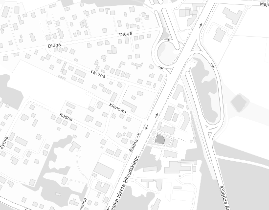 Mapa z adresem organizacji