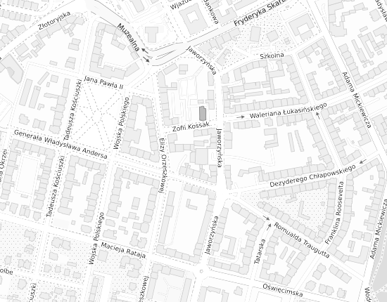 Mapa z adresem organizacji