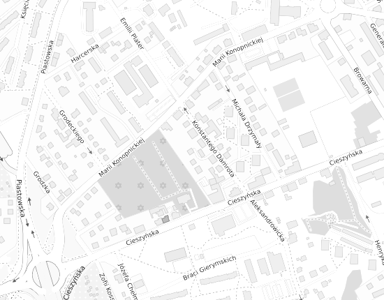 Mapa z adresem organizacji