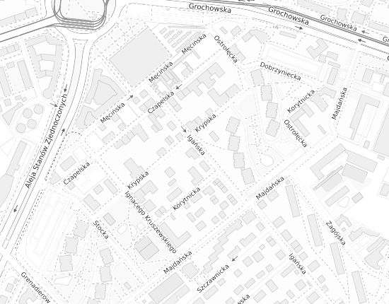 Mapa z adresem organizacji