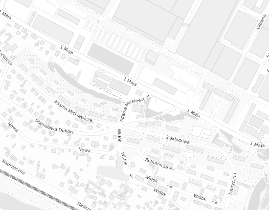 Mapa z adresem organizacji