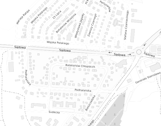 Mapa z adresem organizacji