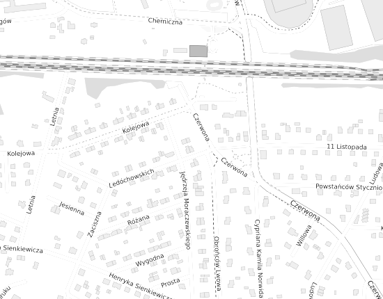 Mapa z adresem organizacji