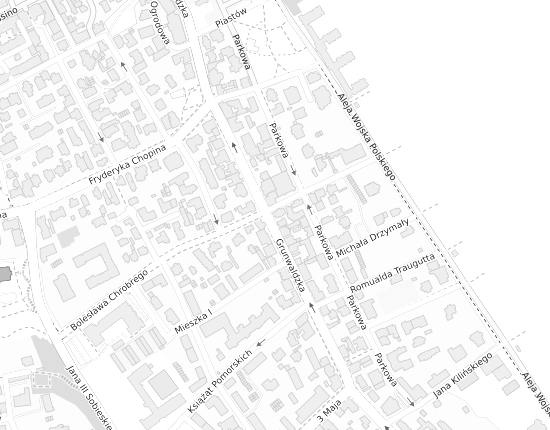 Mapa z adresem organizacji