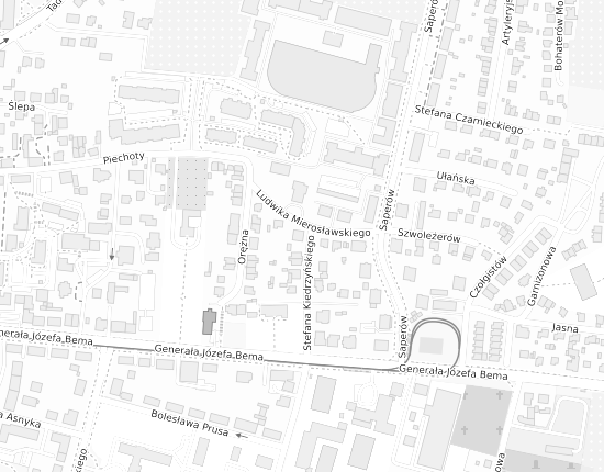 Mapa z adresem organizacji