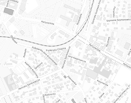 Mapa z adresem organizacji