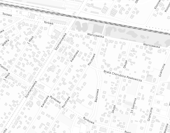 Mapa z adresem organizacji