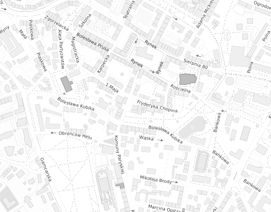 Mapa z adresem organizacji