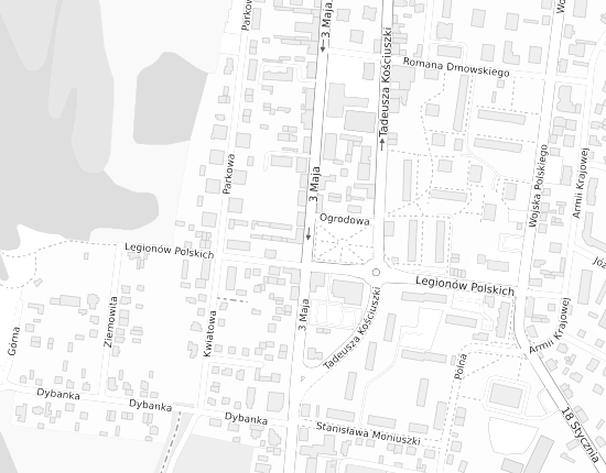 Mapa z adresem organizacji