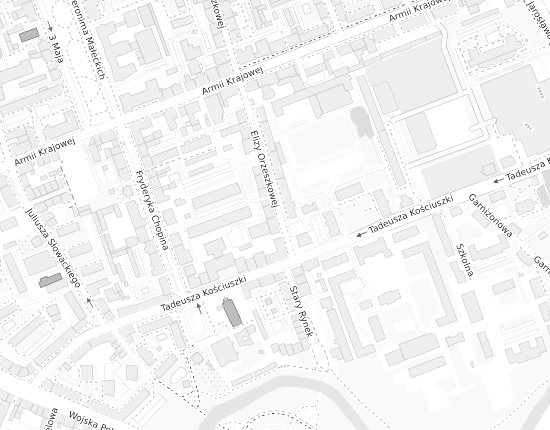 Mapa z adresem organizacji
