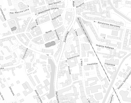 Mapa z adresem organizacji