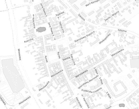 Mapa z adresem organizacji