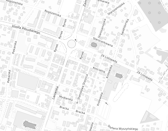 Mapa z adresem organizacji