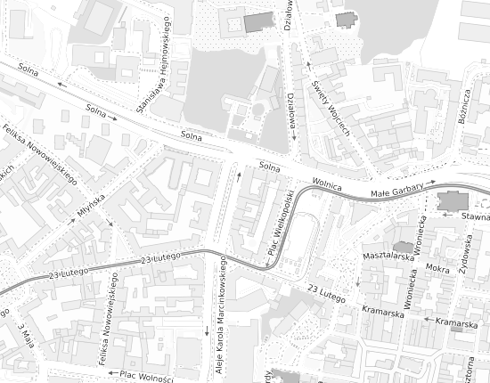 Mapa z adresem organizacji