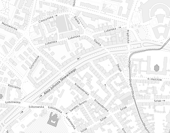 Mapa z adresem organizacji