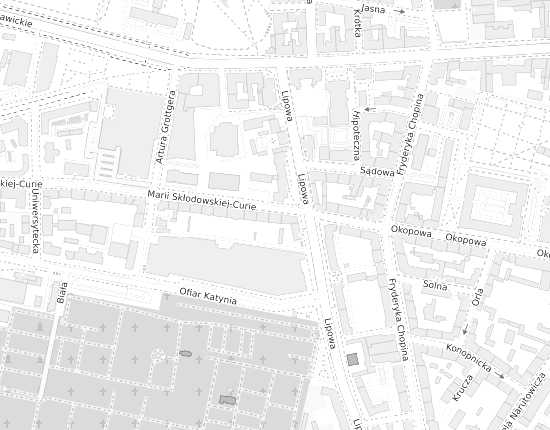 Mapa z adresem organizacji