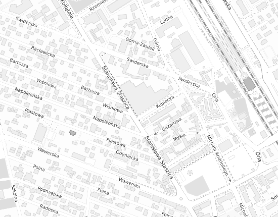 Mapa z adresem organizacji