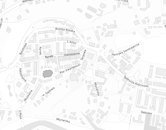 Mapa z adresem organizacji