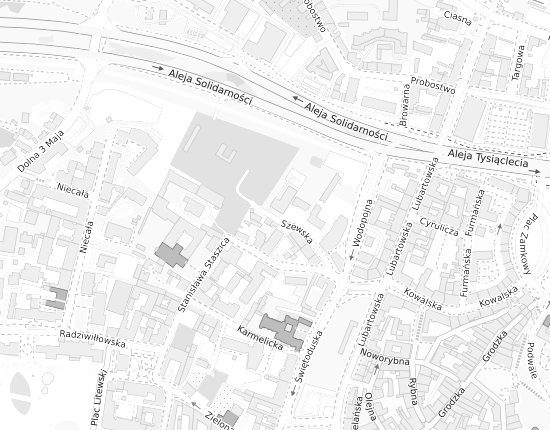 Mapa z adresem organizacji