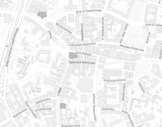 Mapa z adresem organizacji