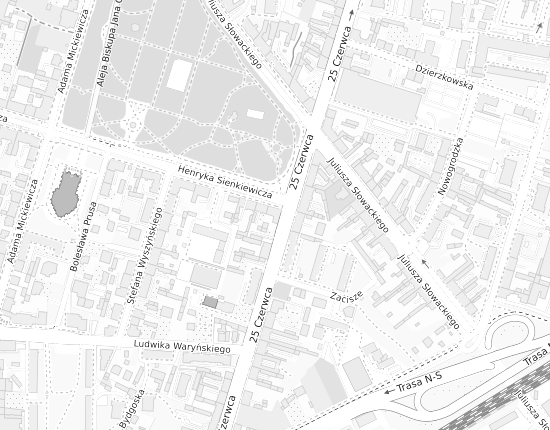Mapa z adresem organizacji