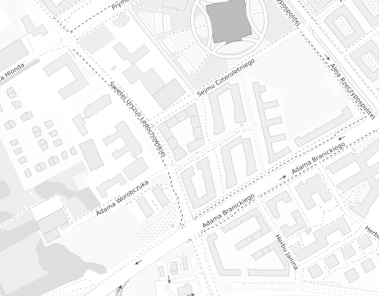 Mapa z adresem organizacji