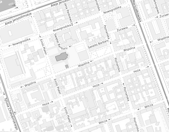 Mapa z adresem organizacji