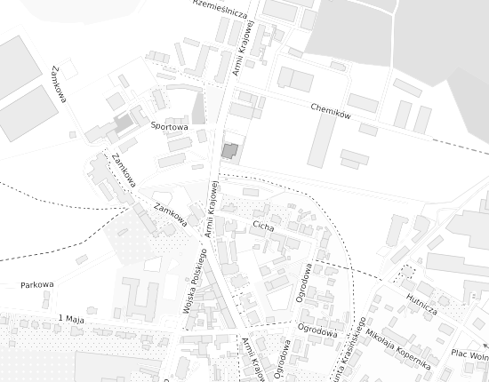 Mapa z adresem organizacji