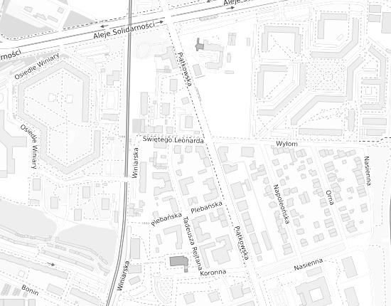 Mapa z adresem organizacji