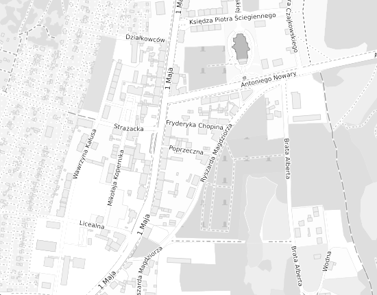 Mapa z adresem organizacji