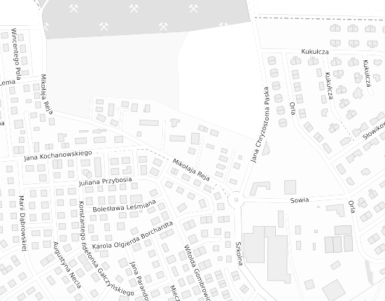 Mapa z adresem organizacji