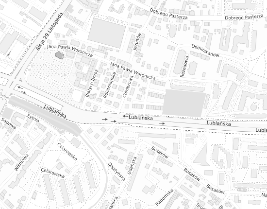 Mapa z adresem organizacji