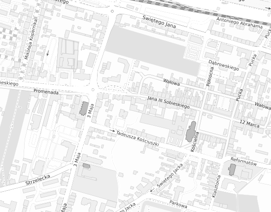 Mapa z adresem organizacji