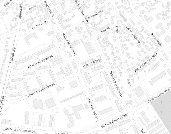 Mapa z adresem organizacji
