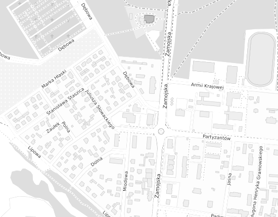 Mapa z adresem organizacji