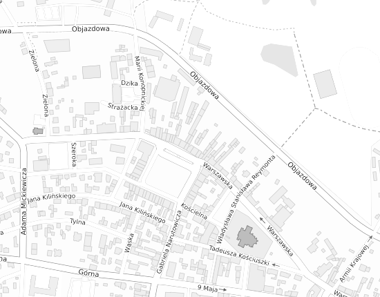 Mapa z adresem organizacji