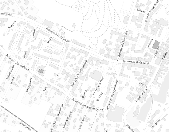 Mapa z adresem organizacji