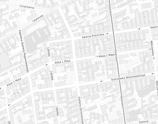 Mapa z adresem organizacji