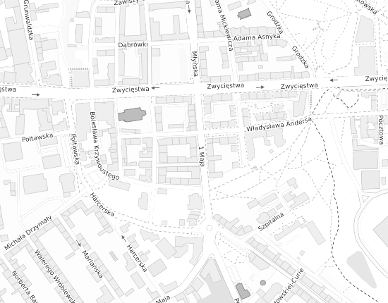 Mapa z adresem organizacji