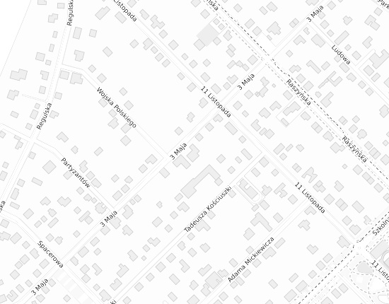 Mapa z adresem organizacji