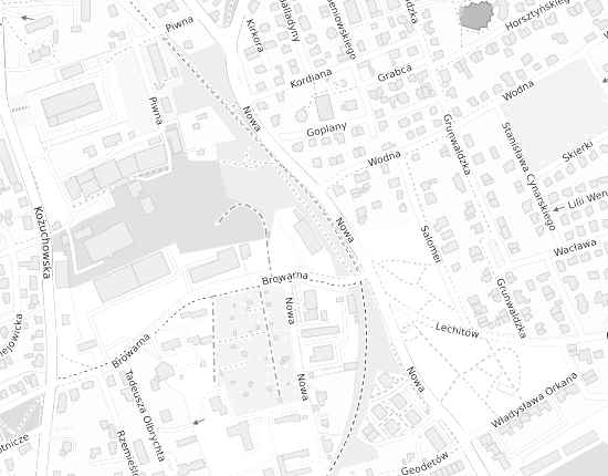 Mapa z adresem organizacji