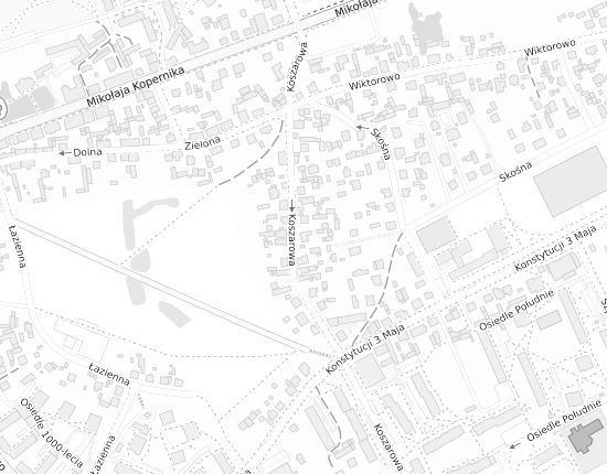 Mapa z adresem organizacji