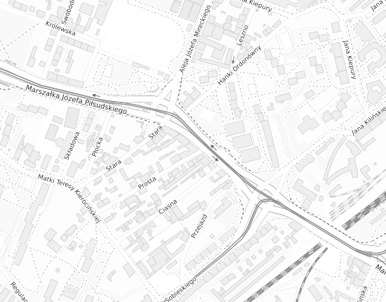 Mapa z adresem organizacji