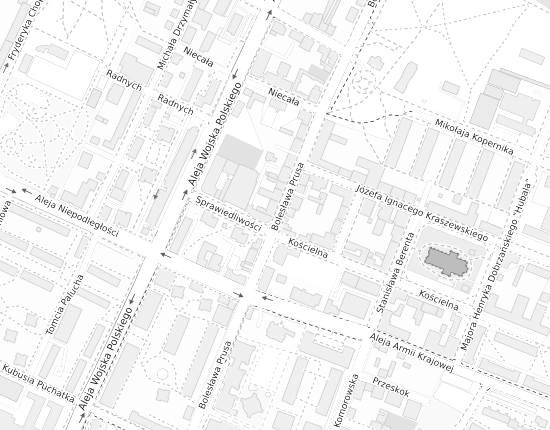 Mapa z adresem organizacji